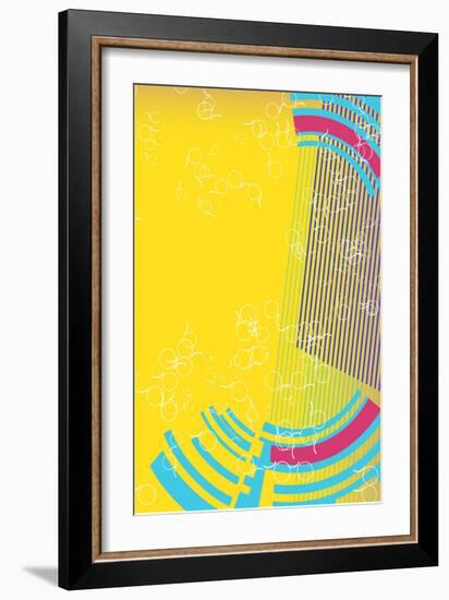 Retro Background-Irmak Akcadogan-Framed Art Print