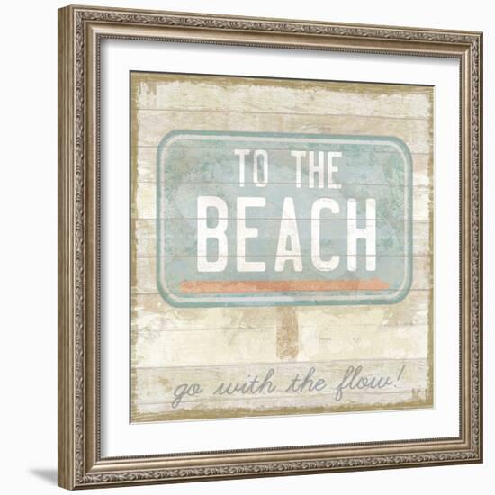 Retro Bay - Sand-Clara Wells-Framed Giclee Print