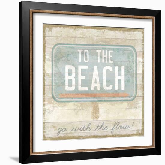 Retro Bay - Sand-Clara Wells-Framed Giclee Print