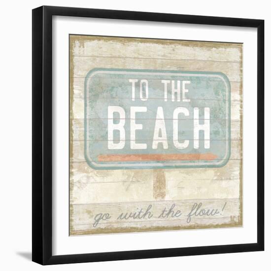 Retro Bay - Sand-Clara Wells-Framed Giclee Print