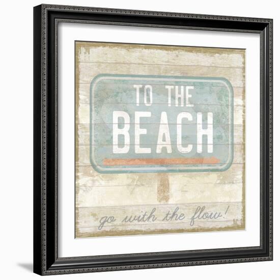 Retro Bay - Sand-Clara Wells-Framed Giclee Print