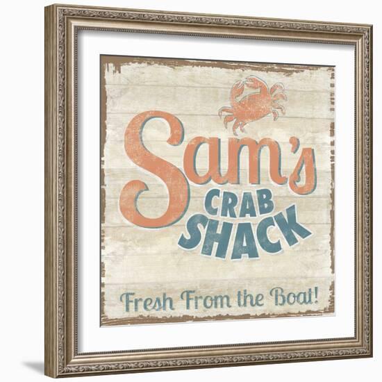 Retro Bay - Shack-Clara Wells-Framed Giclee Print