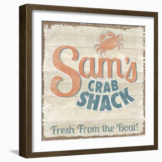 Retro Bay - Shack-Clara Wells-Framed Giclee Print