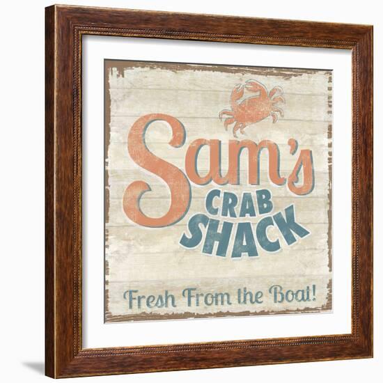 Retro Bay - Shack-Clara Wells-Framed Giclee Print