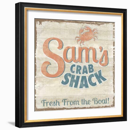 Retro Bay - Shack-Clara Wells-Framed Giclee Print