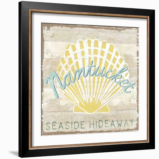 Retro Bay - Shell-Clara Wells-Framed Giclee Print