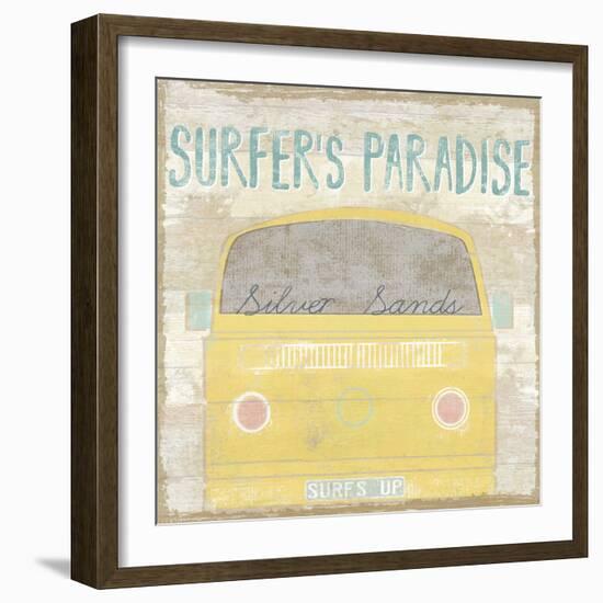 Retro Bay - Surf-Clara Wells-Framed Giclee Print