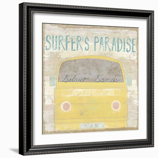 Retro Bay - Surf-Clara Wells-Framed Giclee Print