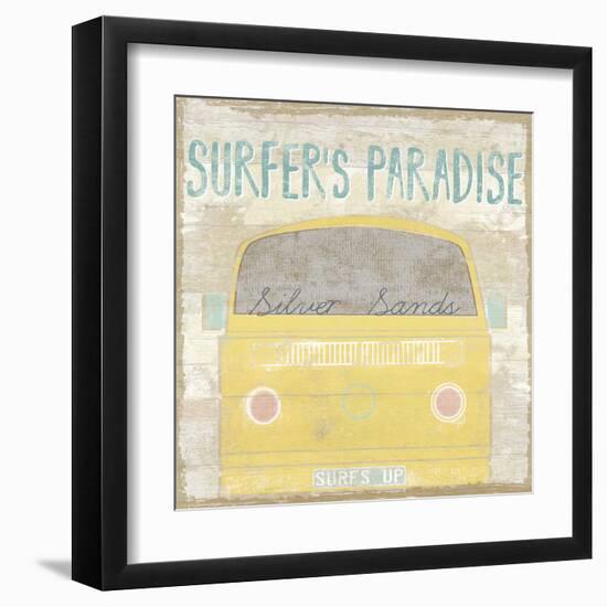 Retro Bay - Surf-Clara Wells-Framed Giclee Print