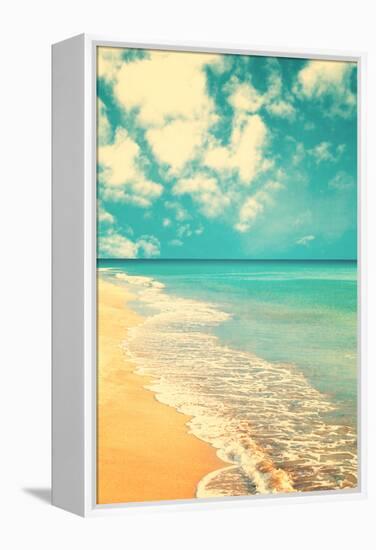 Retro Beach-Andrekart Photography-Framed Premier Image Canvas