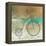 Retro Bicycle On A Color Background-epic44-Framed Stretched Canvas