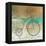 Retro Bicycle On A Color Background-epic44-Framed Stretched Canvas