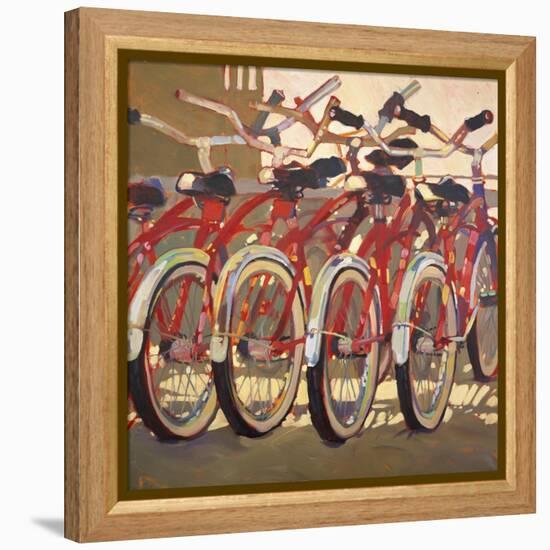 Retro Bikes-Darrell Hill-Framed Premier Image Canvas