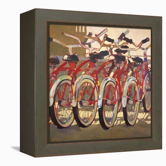 Retro Bikes-Darrell Hill-Framed Premier Image Canvas