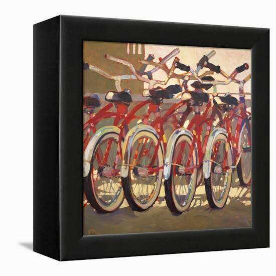 Retro Bikes-Darrell Hill-Framed Premier Image Canvas