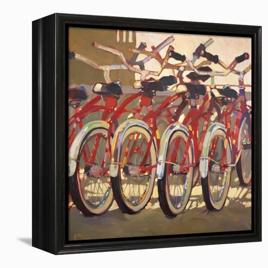 Retro Bikes-Darrell Hill-Framed Premier Image Canvas