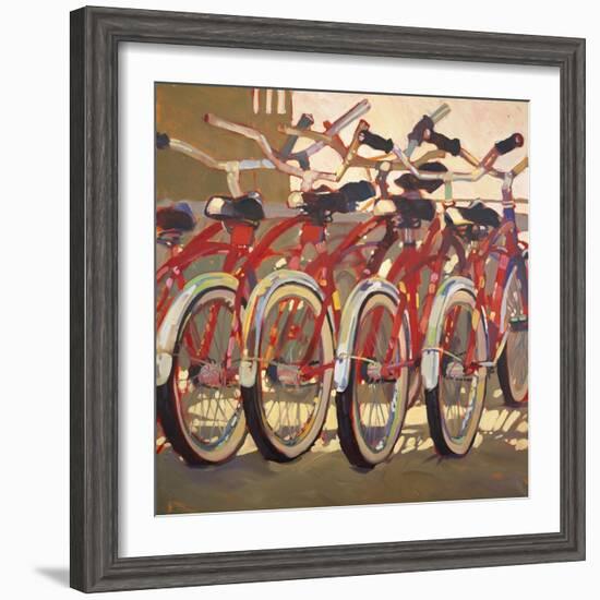 Retro Bikes-Darrell Hill-Framed Giclee Print