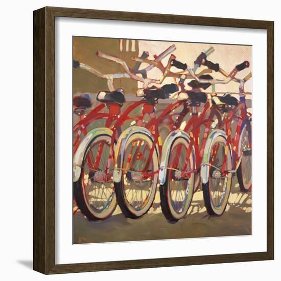 Retro Bikes-Darrell Hill-Framed Giclee Print