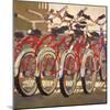 Retro Bikes-Darrell Hill-Mounted Giclee Print