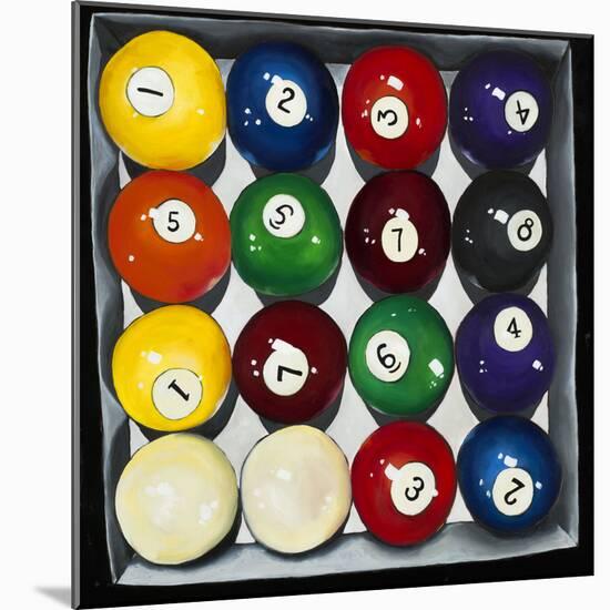 Retro Billiards-Laura Van Horne-Mounted Art Print