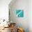 Retro Blue Wave-null-Mounted Giclee Print displayed on a wall