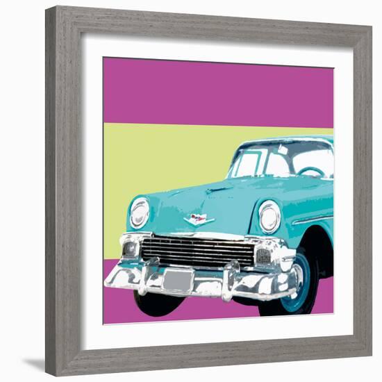 Retro Car II-Linda Wood-Framed Giclee Print