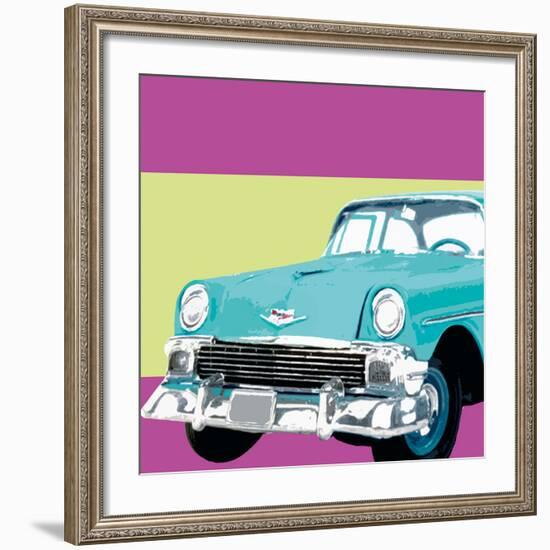 Retro Car II-Linda Wood-Framed Giclee Print