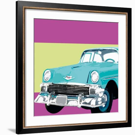 Retro Car II-Linda Wood-Framed Giclee Print