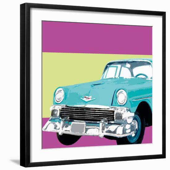 Retro Car II-Linda Wood-Framed Giclee Print