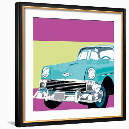 Retro Car II-Linda Wood-Framed Giclee Print