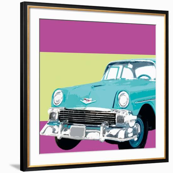 Retro Car II-Linda Wood-Framed Giclee Print