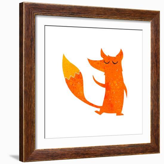 Retro Cartoon Fox-lineartestpilot-Framed Photographic Print