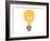 Retro Cartoon Light Bulb Symbol-lineartestpilot-Framed Art Print