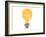 Retro Cartoon Light Bulb Symbol-lineartestpilot-Framed Art Print