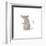 Retro Cartoon Little Mouse-lineartestpilot-Framed Art Print