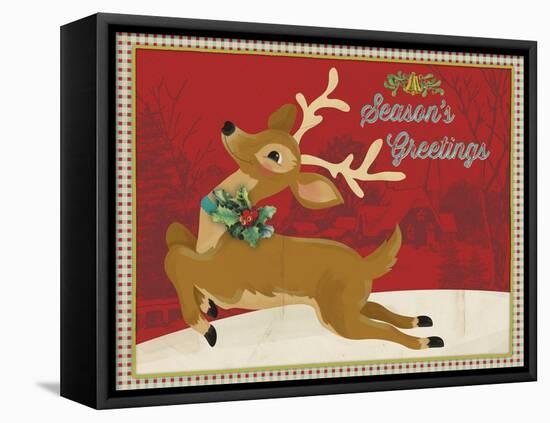 Retro Christmas 2-Holli Conger-Framed Premier Image Canvas