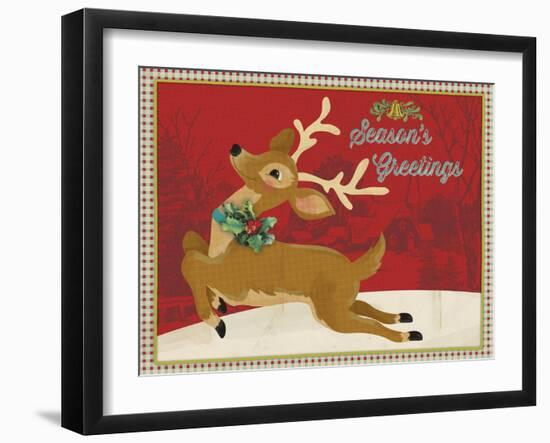 Retro Christmas 2-Holli Conger-Framed Giclee Print