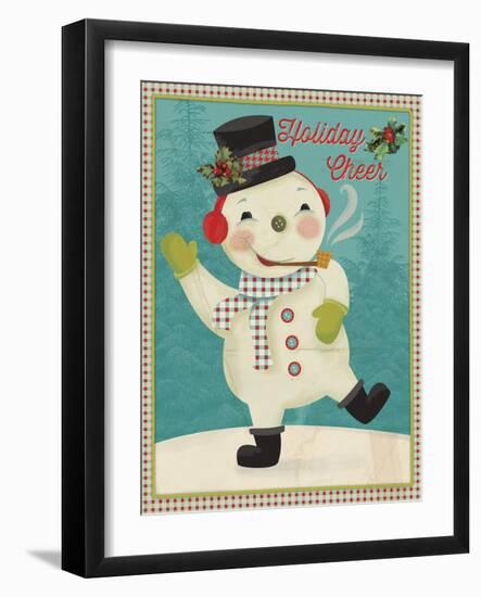 Retro Christmas 3-Holli Conger-Framed Giclee Print
