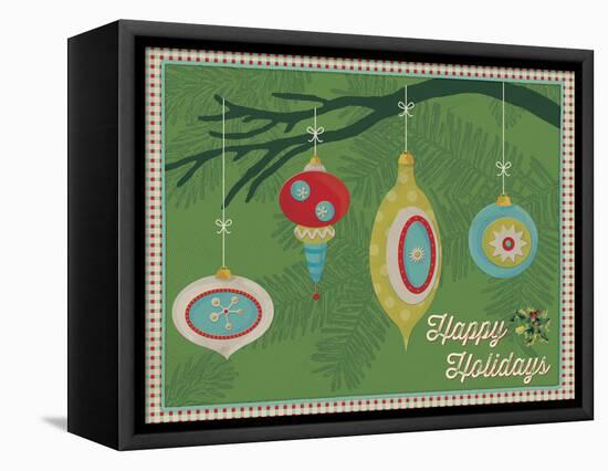 Retro Christmas 4-Holli Conger-Framed Premier Image Canvas