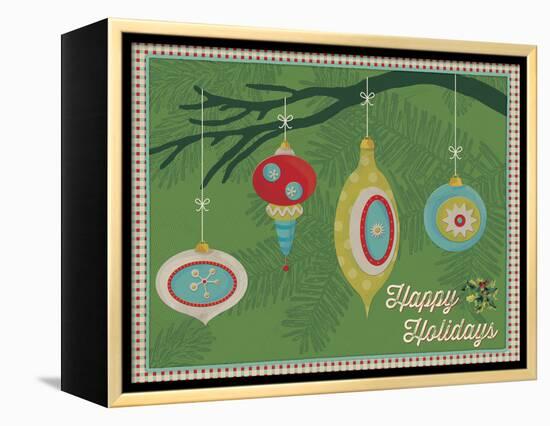 Retro Christmas 4-Holli Conger-Framed Premier Image Canvas