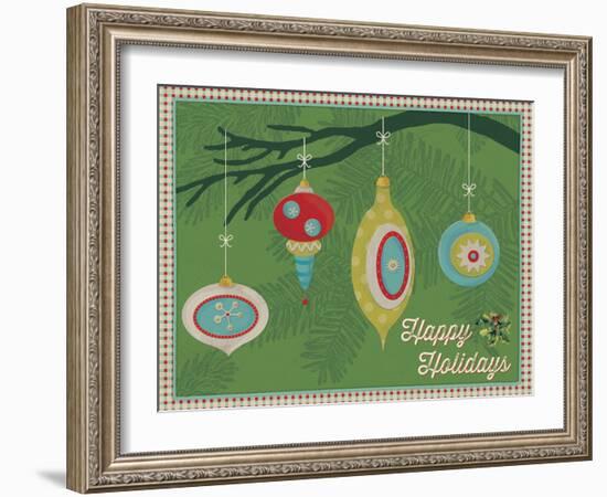 Retro Christmas 4-Holli Conger-Framed Giclee Print