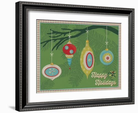 Retro Christmas 4-Holli Conger-Framed Giclee Print