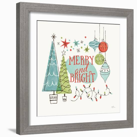 Retro Christmas II-Janelle Penner-Framed Premium Giclee Print