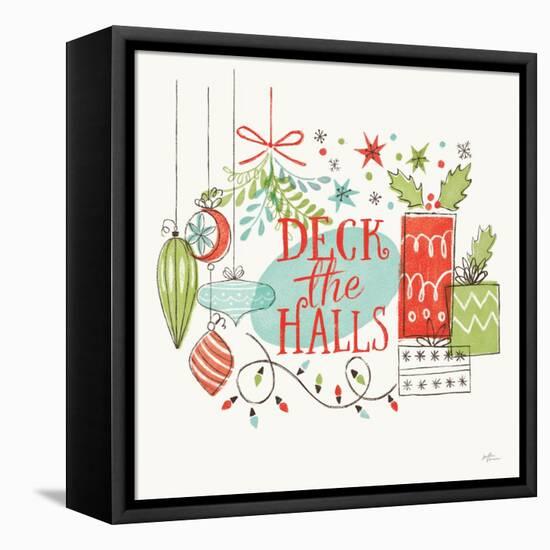 Retro Christmas III-Janelle Penner-Framed Stretched Canvas