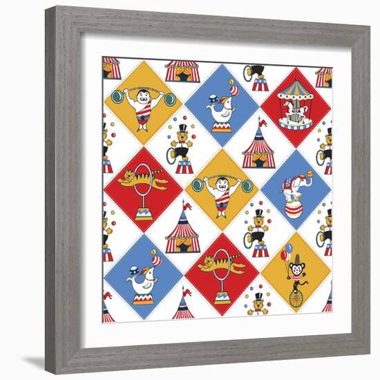 Retro Circus-Julie Goonan-Framed Giclee Print