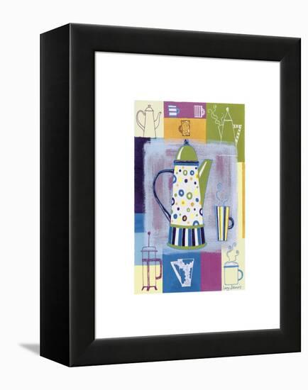 Retro Coffee-Lucy Davies-Framed Stretched Canvas