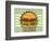 Retro Cover For Fast Food Menu-elfivetrov-Framed Art Print