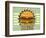 Retro Cover For Fast Food Menu-elfivetrov-Framed Art Print