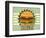 Retro Cover For Fast Food Menu-elfivetrov-Framed Art Print