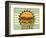 Retro Cover For Fast Food Menu-elfivetrov-Framed Art Print